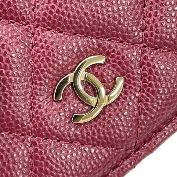 CHANEL Caviar Leather Logo Wallet - Picture 13 of 16